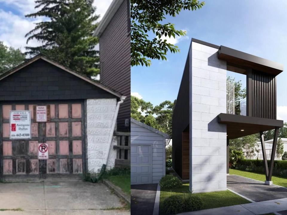 Le site du garage délabré de Toronto qui s&rsquo;est vendu pour 712 000 $ pourrait bientôt devenir une maison de 2 M $, jacquin couvreur